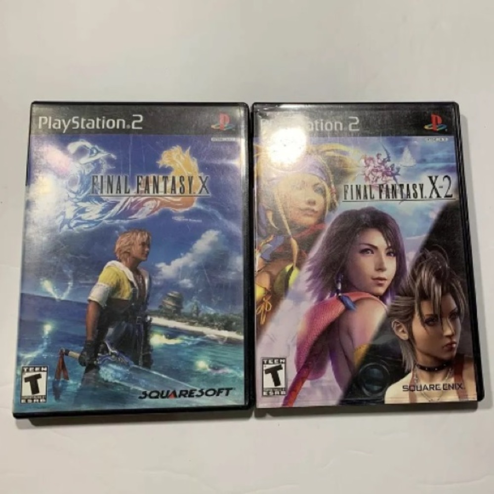 Final Fantasy X & Final Fantasy X-2 Ps2 Game Lot